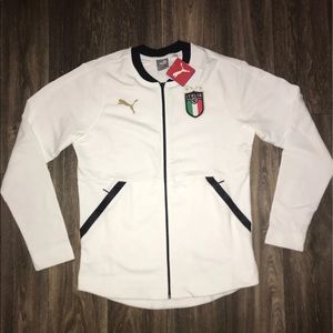 Italy puma soccer zip up jacket